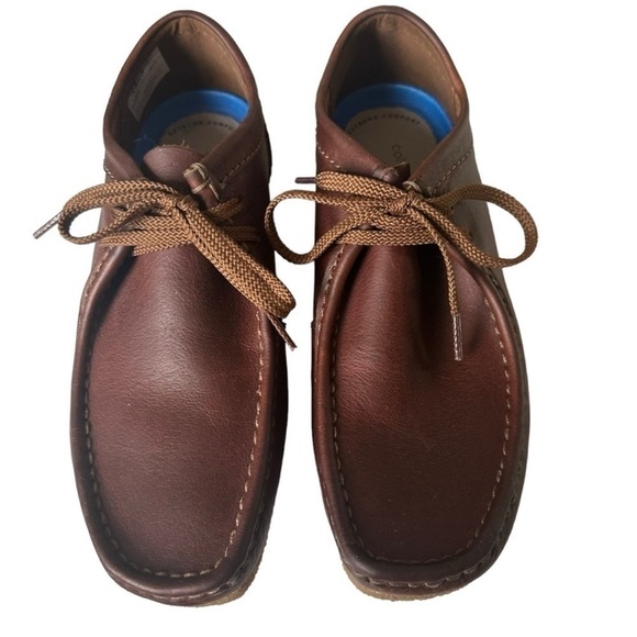 Clarks Shacre II Run Leather Chukka Boots Tan Moc Toe Size 8 main image 12